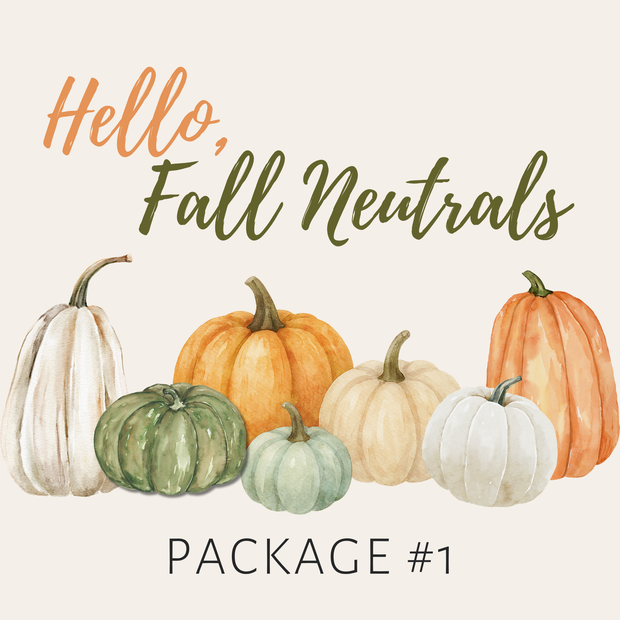 Hello, Fall Neutrals Package #1